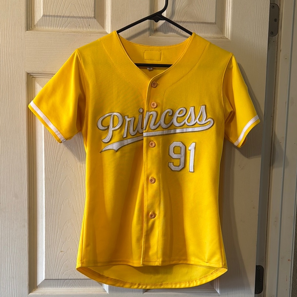 Princess Belle #91 Yellow Jersey – Kids M (Fits Women’s Small)